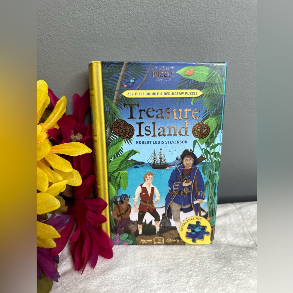 New Professor Puzzle Treasure Island Double-Sided 252 Piece Jigsaw Puzzle